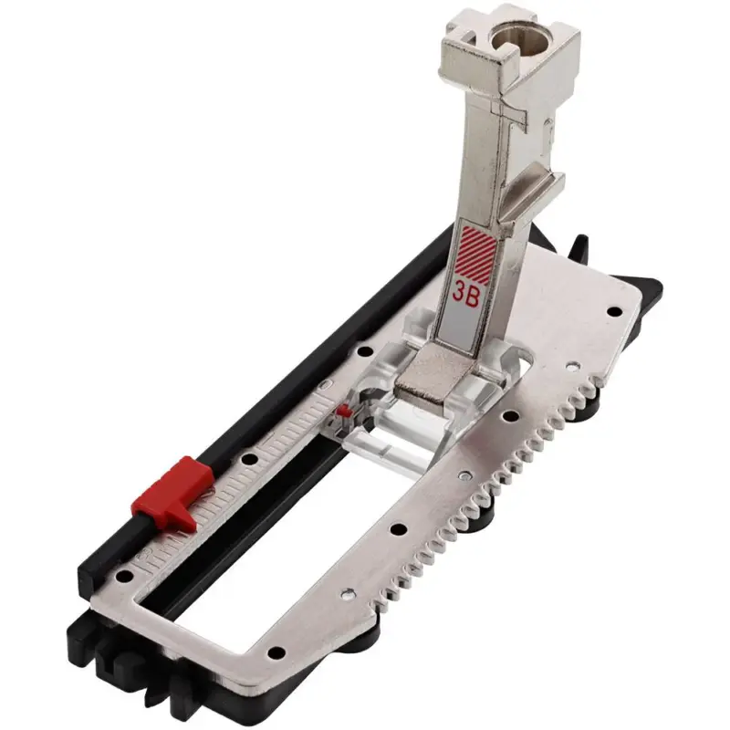 Professional tailoring with BERNINA #3B Buttonhole Foot with Slide available