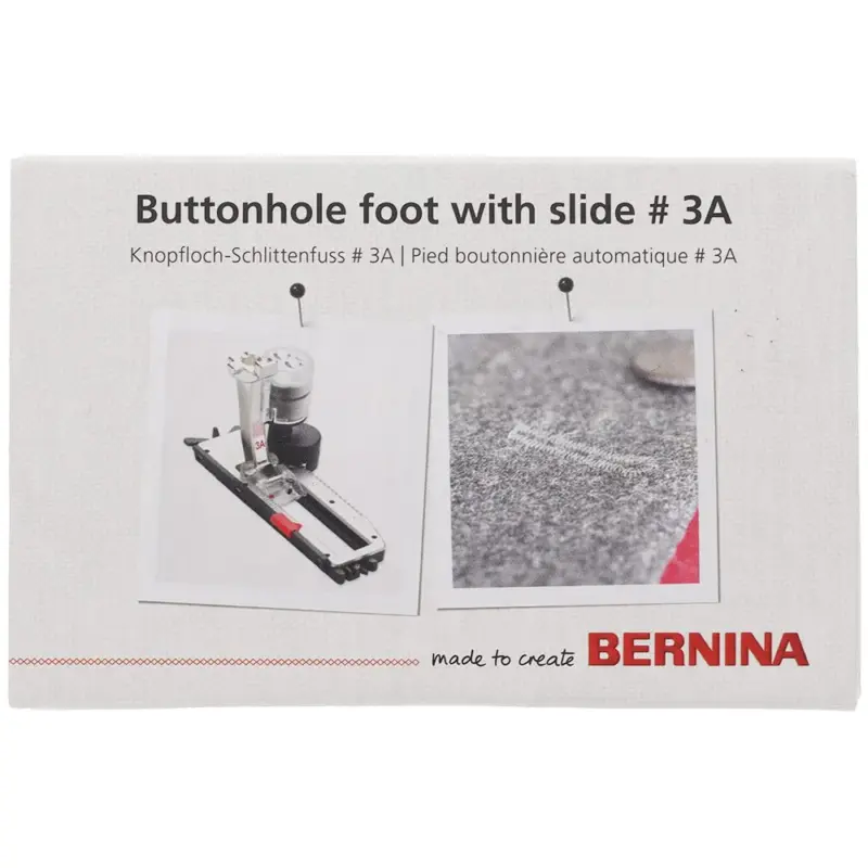 Get BERNINA #3A Buttonhole Foot with Slide high-quality tailoring tool