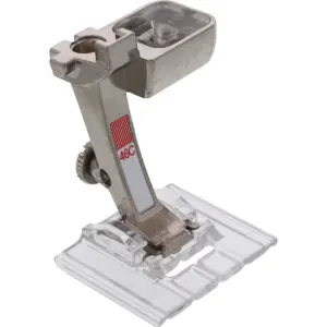 BERNINA #46C Pintuck Foot Clear Sole guarantees perfect pintucks every time