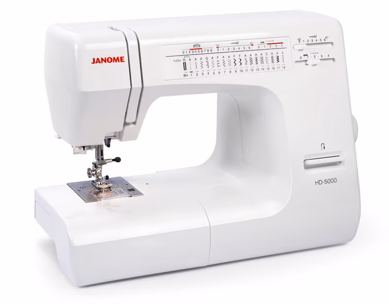 janome hd5000 heavy duty sewing machine instructional video