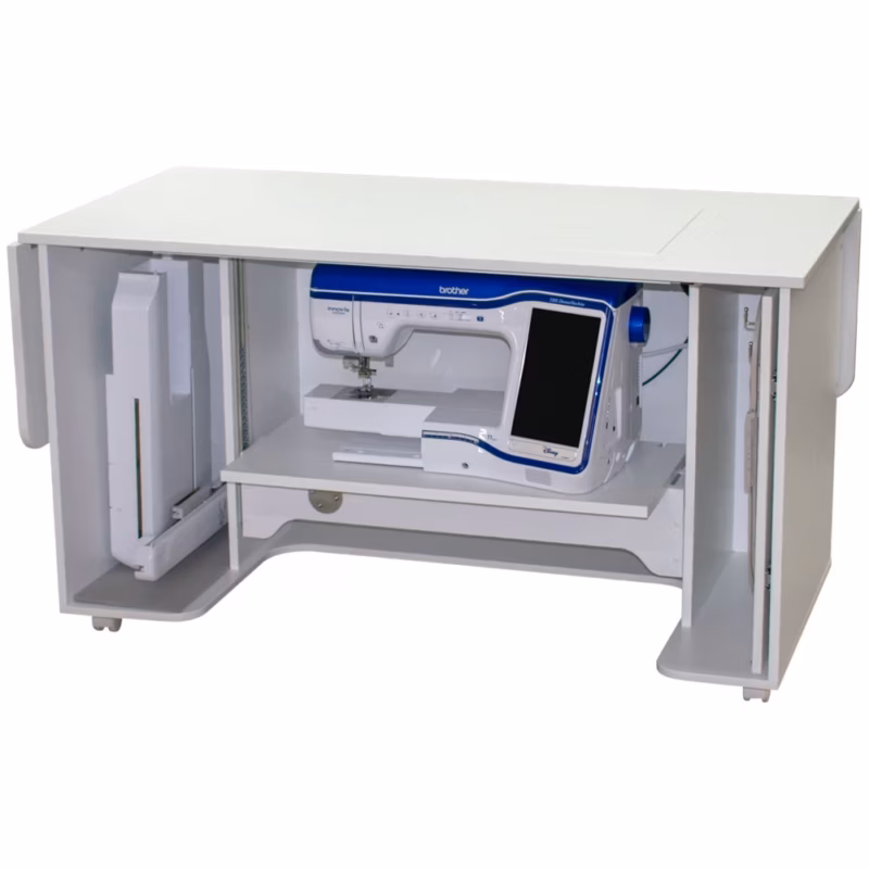 horn 8030 sewing and quilting cabinet enhances sewing experience with functionality