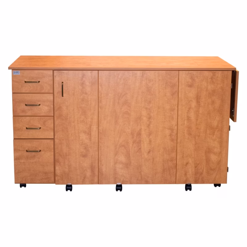 horn 8479 tall combo sewing and quilting cabinet ideal for creative crafters