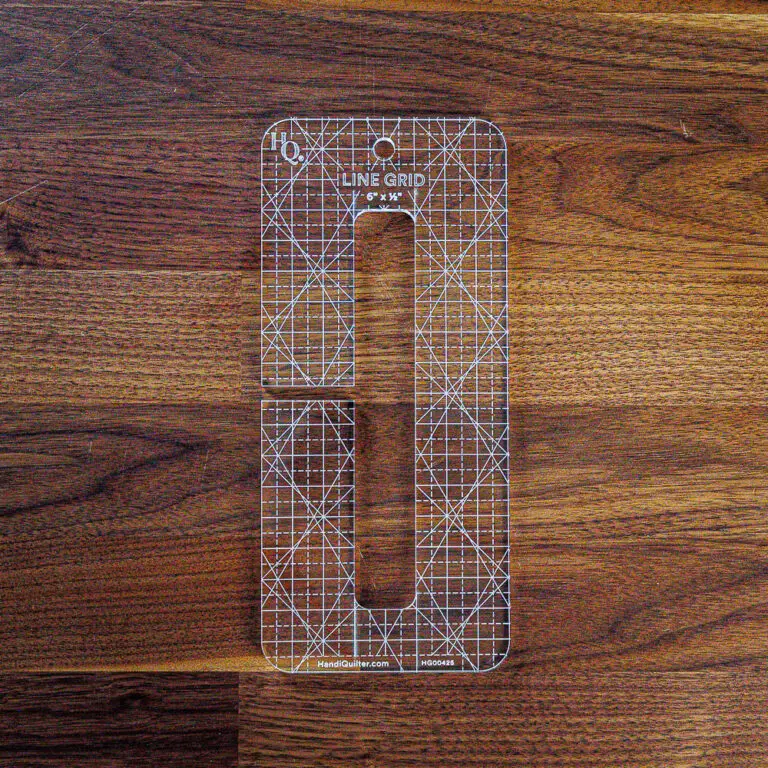 buy Handi Quilter Line Grid Ruler 6” x ½” online quilting projects ruler tool available now