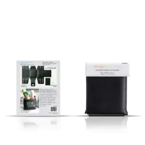 purchase Kimberbell Folding Storage Tote Blank Black Leather affordable quilting accessory for sale online