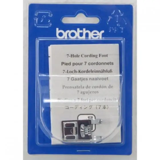 Brother 7mm 7 Groove Cording Foot for professional-quality results in sewing multiple decorative cords