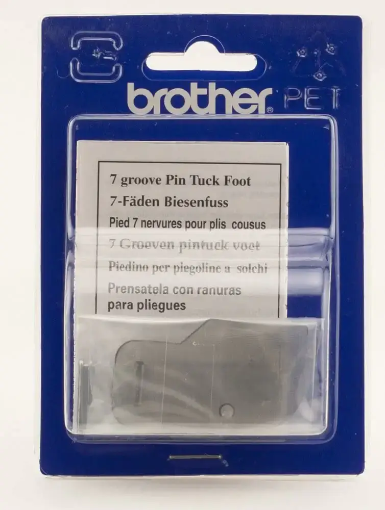 Brother 7mm Pintuck Foot for sewing precise pintucks on various fabric types