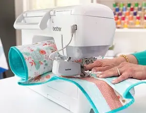 Brother Compact Dual Feed Foot for even and consistent stitch formation every time