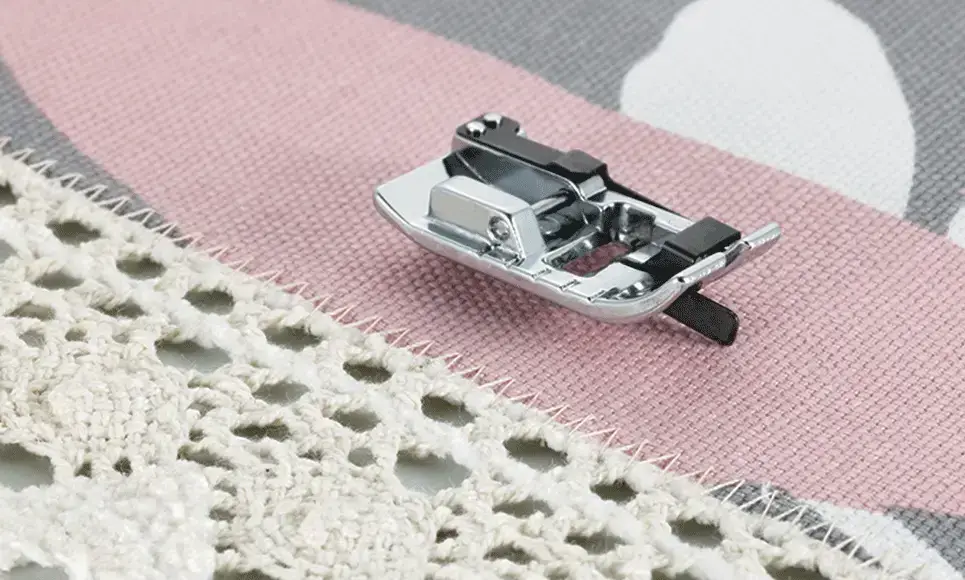 Brother Edge Joining Foot for controlled stitch placement for precise edge joining