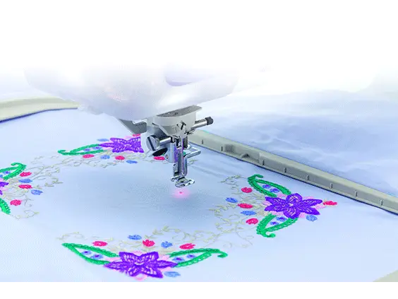 Brother Embroidery Foot with LED Pointer for creating neat and consistent embroidery stitches every time