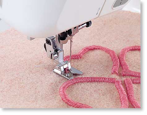 Brother Fringe Foot for creating custom fringed edges for quilting projects