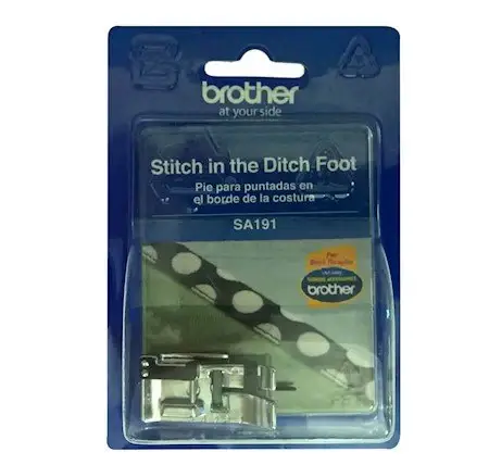 Brother Stitch in the Ditch Foot for smooth and even stitch placement