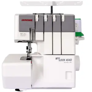 Janome MyLock 454D serger machine with multiple thread options for flexibility
