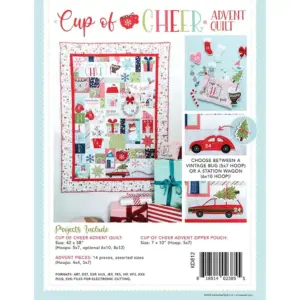 Kimberbell Cup of Cheer Advent Quilt design for making holiday memories