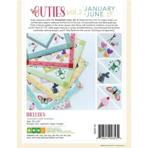 Kimberbell Cuties Vol 2 January June sewing project book machine embroidery