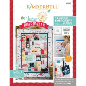 Kimberbell Vintage Boardwalk embroidery kit machine for home sewing designs