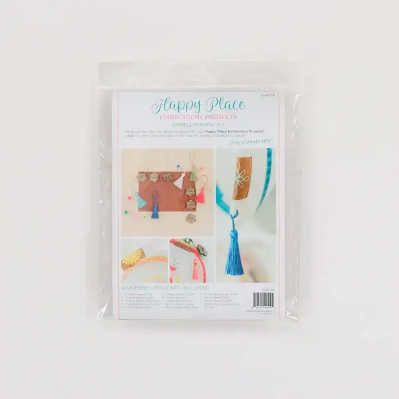 browse Happy Place Embroidery Projects Embellishment Kit for sale online