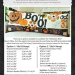 procure Kimberbell Halloween Boo Bench Pillow Machine Embroidery for sale