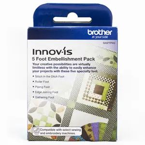 Brother 5 Foot Embellishment Pack for professional-quality stitch results on embellishments