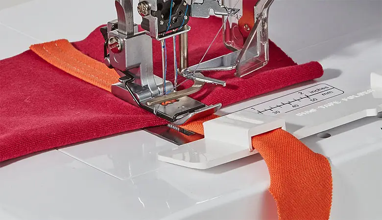 Brother Bias Tape Folder for Serger for smooth fabric feeding while folding bias tape