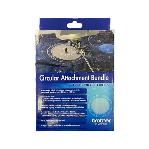 Brother Circular Attachment Bundle for creating consistent and neat circular stitch patterns