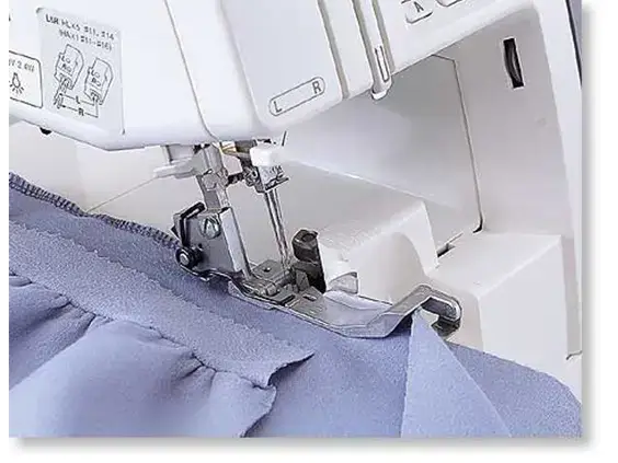 Brother Gathering Foot for Serger for creating even and professional fabric gathers