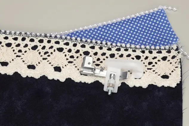 Brother Pearls and Sequins Foot for professional-level stitch control for embellishments