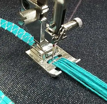Janome 9-Hole Cording Foot for creating consistent and neat cording results every time