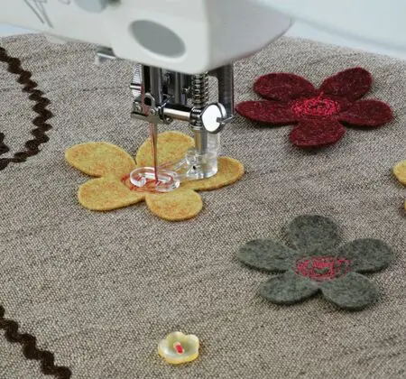 Janome Darning Foot Closed Toe 9mm for creating smooth even darning stitches every time