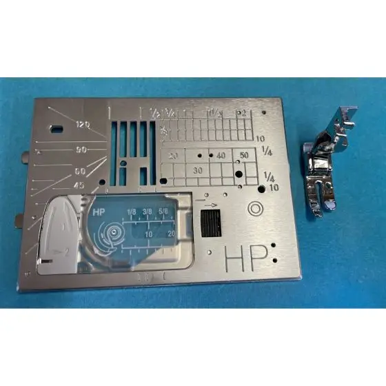 Janome HP Professional Grade Needle Plate and Foot for effortless fabric handling and feeding