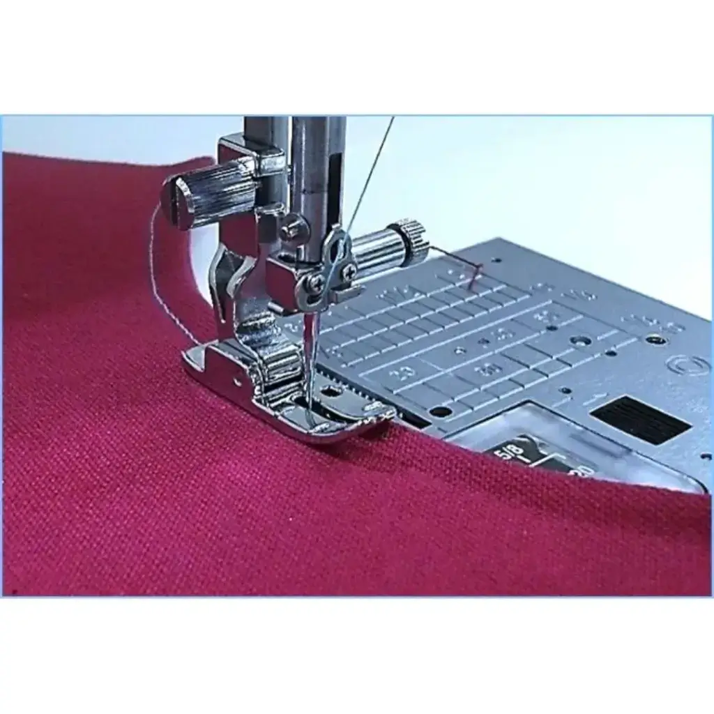 Janome HP Professional Grade Needle Plate and Foot for precise needle penetration for heavy fabrics