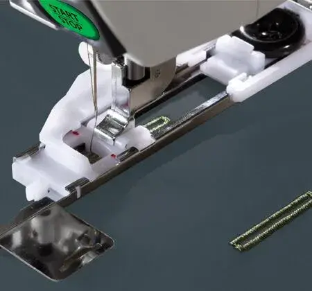 Janome Large Buttonhole Foot and Stabilizer Plate for professional-level buttonhole stitching results every time