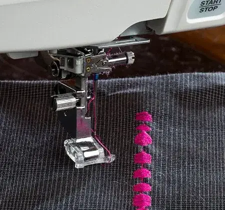 Janome Variable Zig Zag Open Toe Foot QZ for improving stitch quality on various fabric types