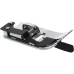 guide blade helps stitch directly in seam using janome foot