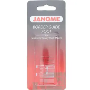 create multiple rows evenly using janome border guide sewing foot