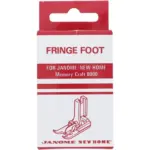 fringe foot by janome adds raised texture to fabric designs