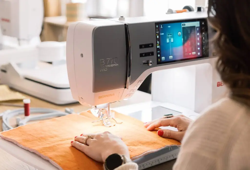 machine gives you full control over every stitch and fabric type