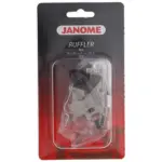 gather fabric evenly using janome acufeed ruffler foot sewing tool