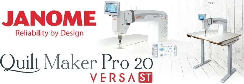 quilt bigger better faster janome pro 20 versa st combo