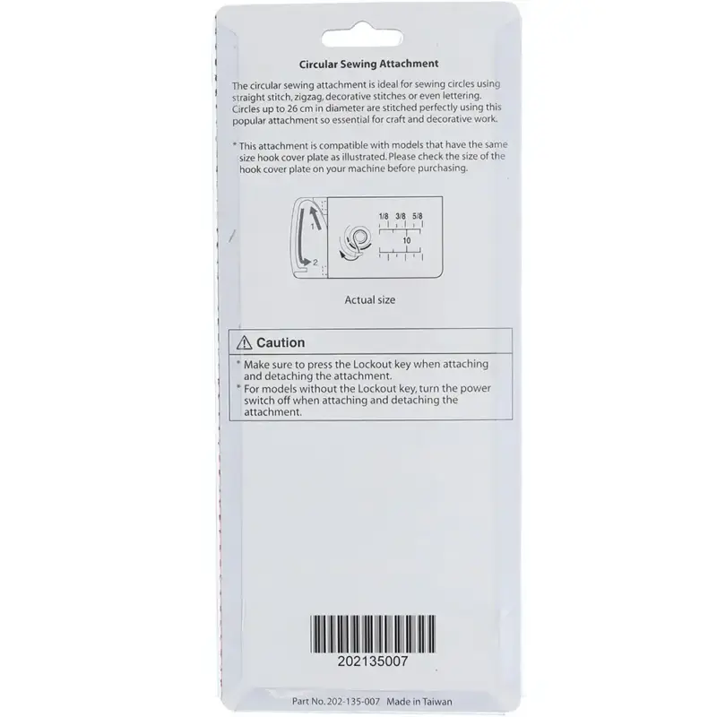 use janome circular sewing attachment for clothing home decor crafts