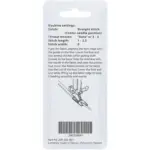 foot curls fabric edge and sews rolled hem instantly