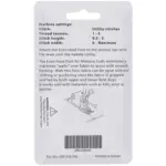 open toe design allows full view of needle and stitches