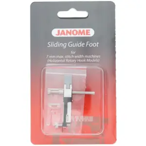 sliding guide foot great for beginners learning straight seam placement