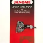 blind hemming foot janome five seven mm adjustable for stitching