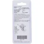 foot set helps guide fabric evenly for parallel pintuck lines