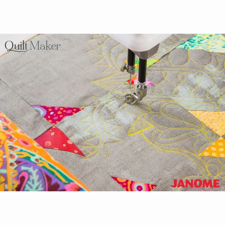 buy now janome quilt maker 18 heavy duty longarm machine bundle