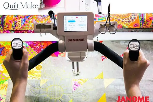 precision quilting using janome quilt maker 18 for smooth detailed results