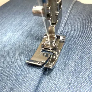 right side sewing foot janome for topstitching and hemming accuracy