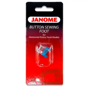 no hand sewing needed with janome button sewing foot accessory