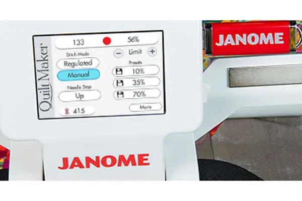 accurate stitch placement with janome quilt maker 18 quilting frame included