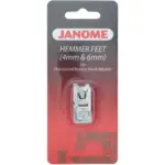 professional finishes using janome hemmer feet for rolled hem techniques